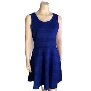 3/$30 - Jessica Blue A-Line Dress Size M (10-12)